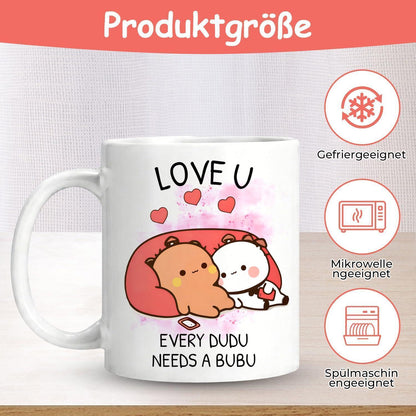 Bubu Dudu Tasse – Doppelseitig Bedruckter Kaffeebecher 350ml