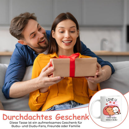 Bubu Dudu Tasse – Doppelseitig Bedruckter Kaffeebecher 350ml