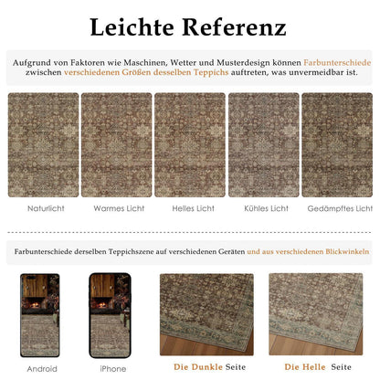Vintage Teppich Rot 200x300cm - Wohnzimmer & Schlafzimmer