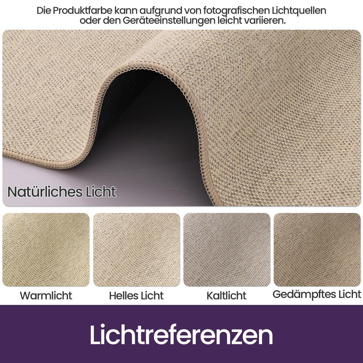 Schmutzfangmatte Innen 120x180 cm – Rutschfest & Beige