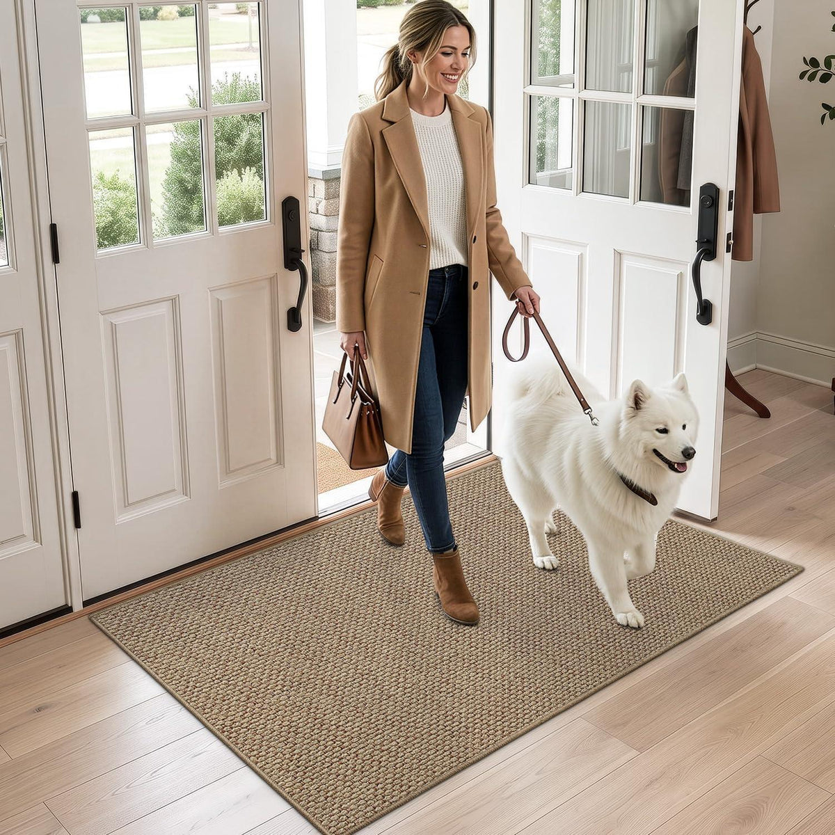 Schmutzfangmatte Innen 120x180 cm – Rutschfest & Dunkelbeige