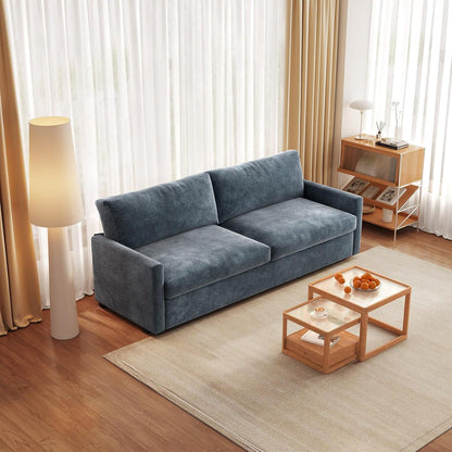 3-Sitzer Stoffsofa Blaugrau – Modernes Sofa 190 cm