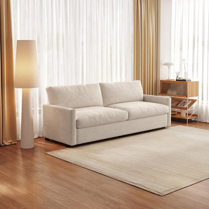 3-Sitzer Stoffsofa 190 cm – Modernes Wohnzimmer Sofa in Cremeweiß