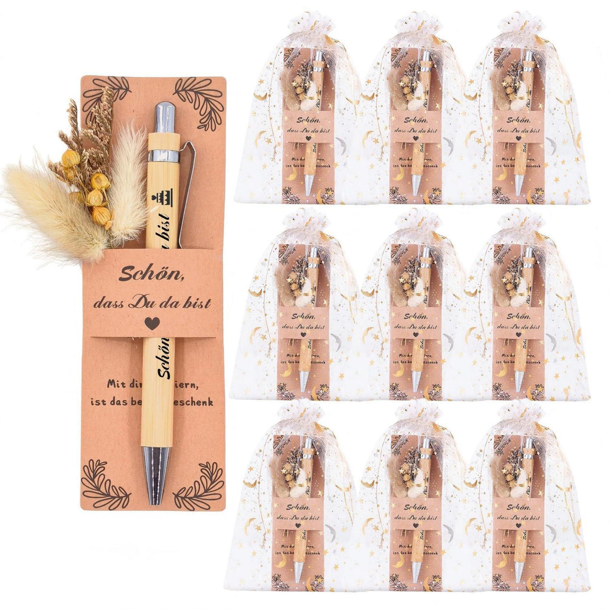 10er Set Gastgeschenke Geburtstag – Dankeschön Kugelschreiber