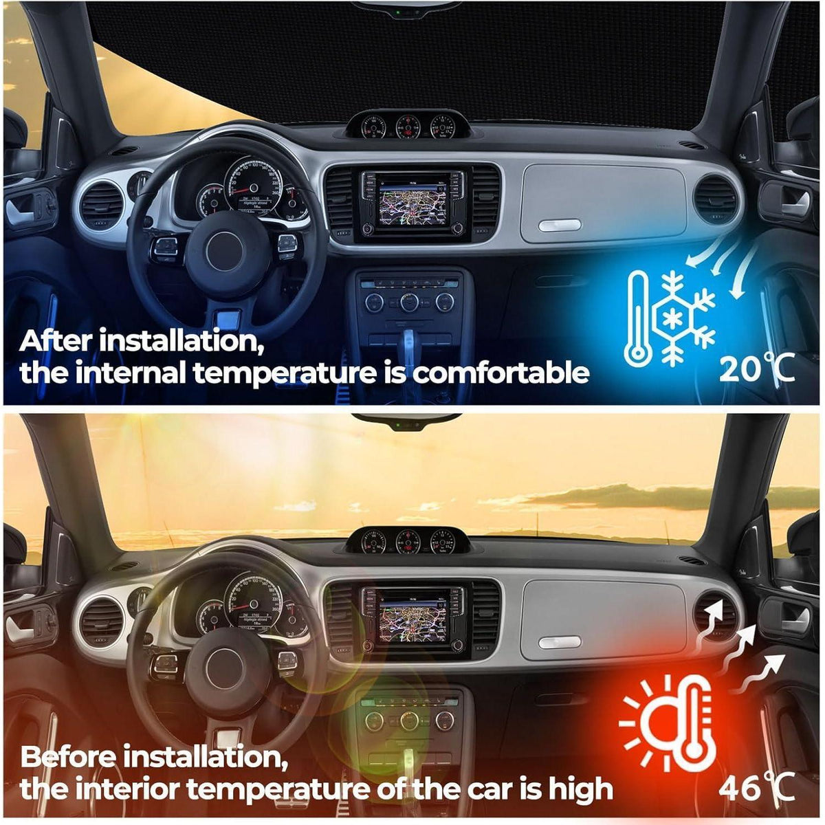 Autoabdeckung wasserdicht VW Polo MK5 MK6 2009-2026