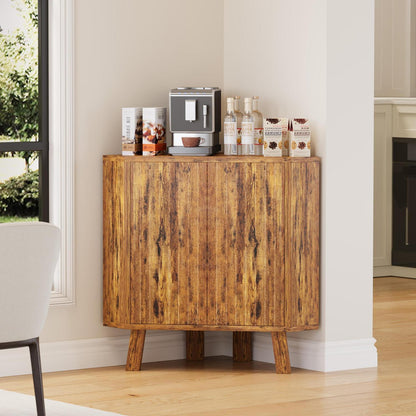Eckschrank Braun – Verstellbar & Stabil für Bad, Wohnzimmer, Küche