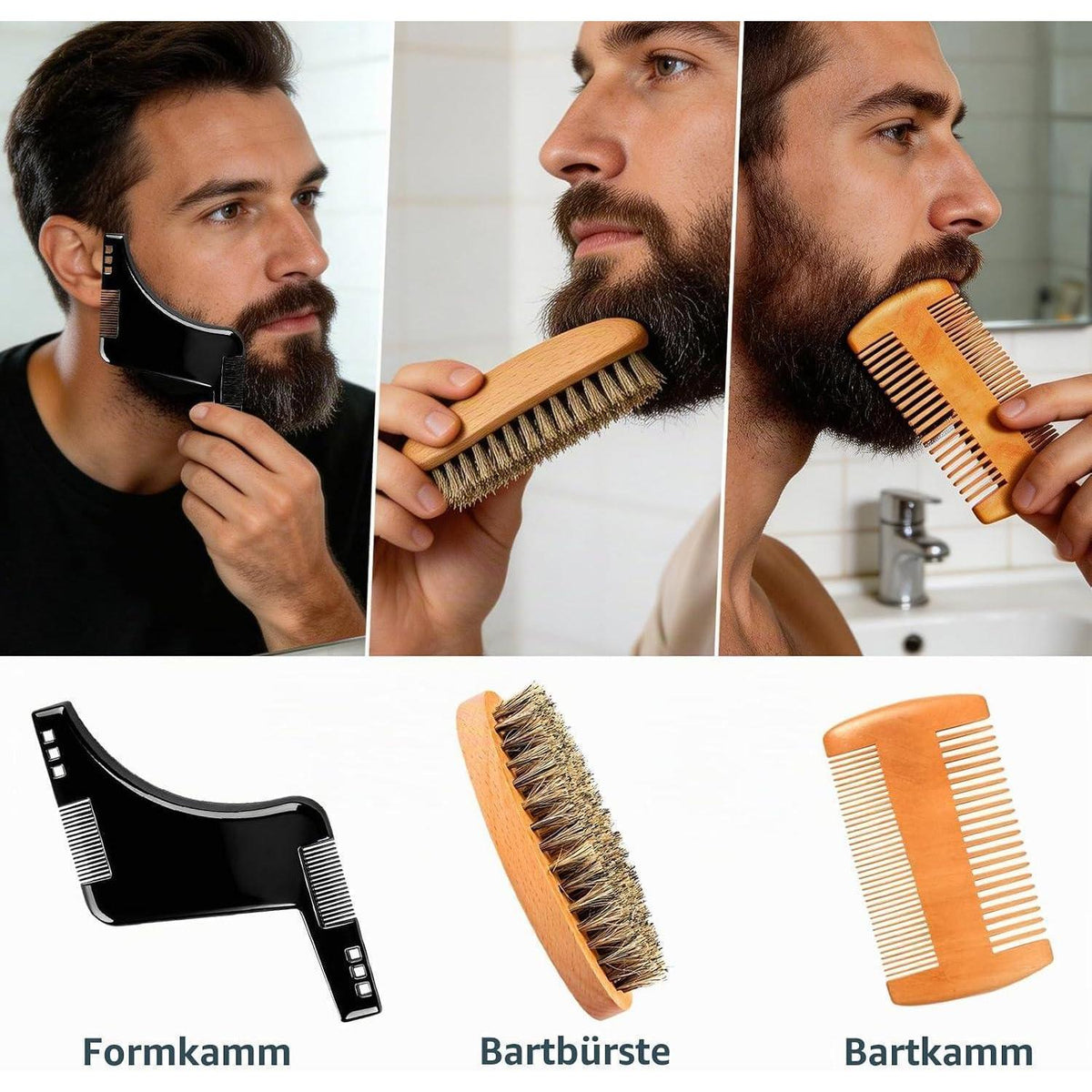Bartpflege Set Herren – Komplett Geschenk für Papa & Ehemann