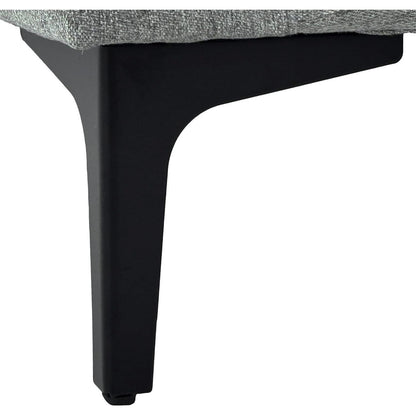 Kleine 2-Sitzer Couch Leinen Grau – Modern & Platzsparend