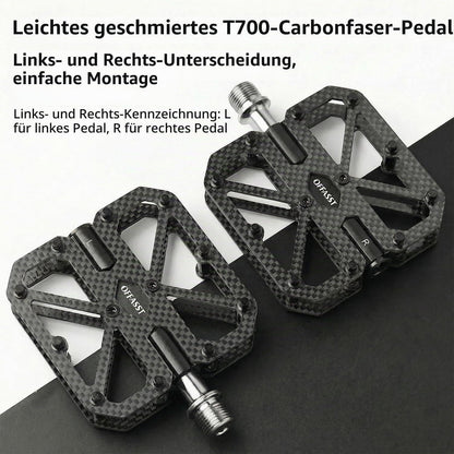Carbon Fahrradpedale Ultraleicht 215g mit Titan-Achse
