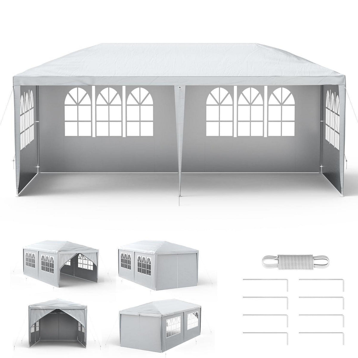 Wasserdichter Faltpavillon 3x6m – Partyzelt für Garten & Events