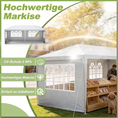 Wasserdichter Faltpavillon 3x6m – Partyzelt für Garten & Events