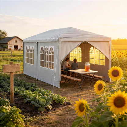 Wasserdichter Faltpavillon 3x6m – Partyzelt für Garten & Events