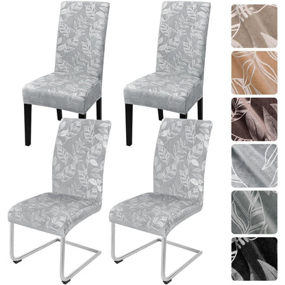 Samt Stuhlhussen 4er Set – Elastisch & Abnehmbar