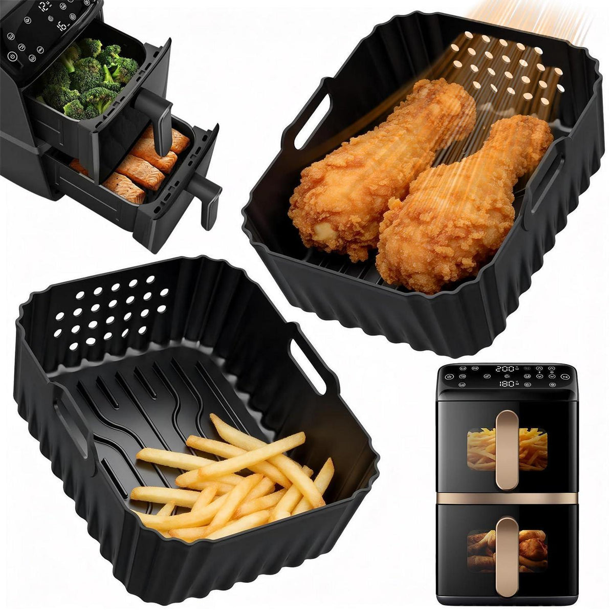 Silikonform für Heißluftfritteuse – Philips Airfryer 4000 Serie