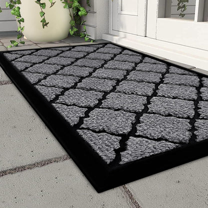 Große Fußmatte Outdoor 80x120 cm – Grau, Rutschfest & Wetterfest
