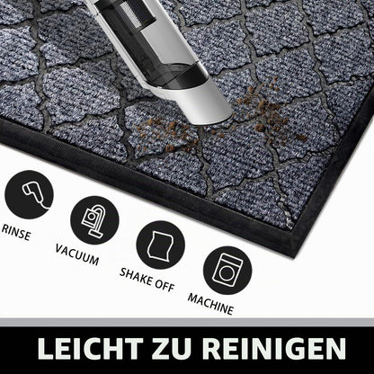 Große Fußmatte Outdoor 80x120 cm – Grau, Rutschfest & Wetterfest