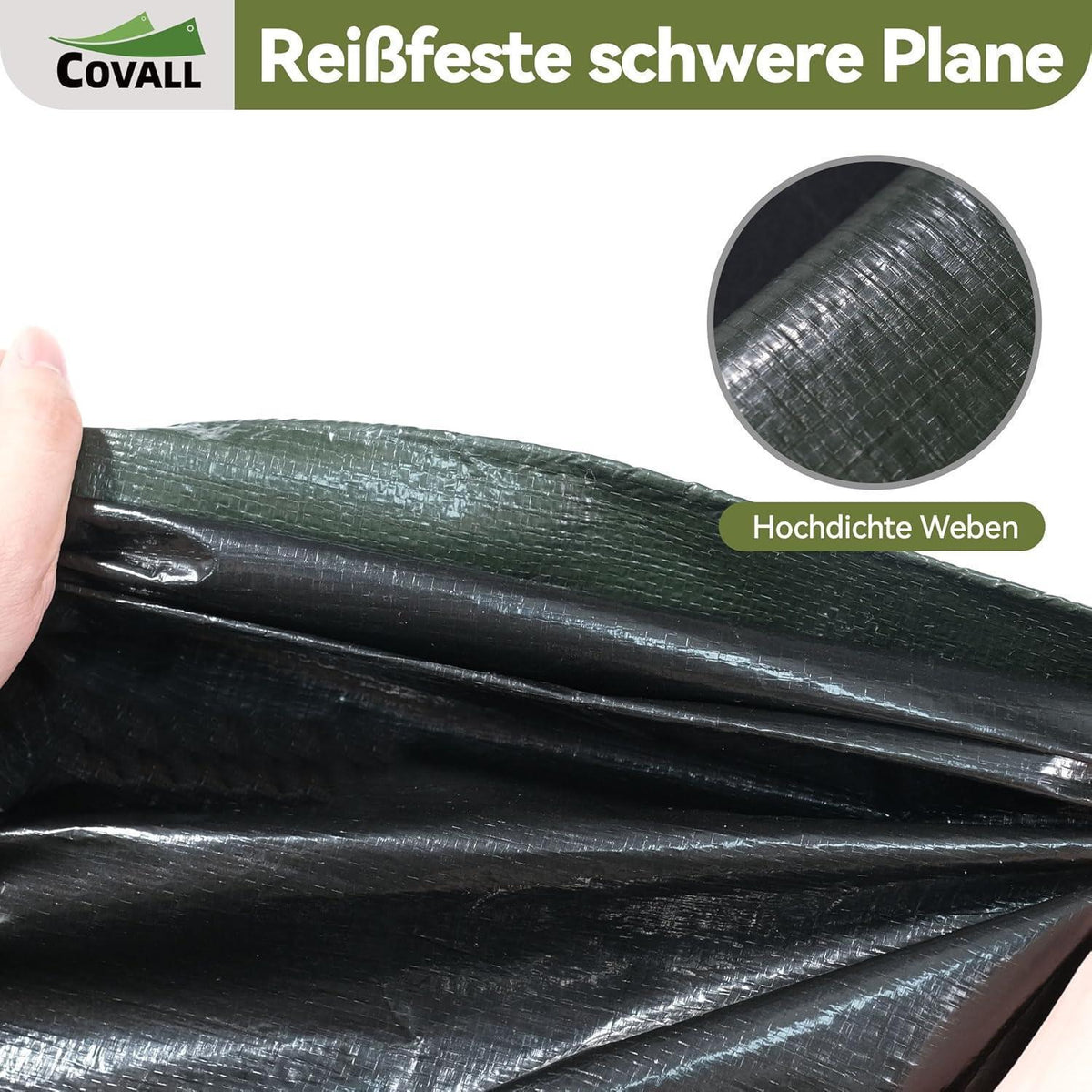 Schwerlast-Abdeckplane 5x6m – Wasserdicht, UV-Beständig & Reissfest
