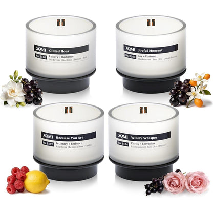 Smart Scent Candle Nachfüllset – 4er Luxus Duftkollektion