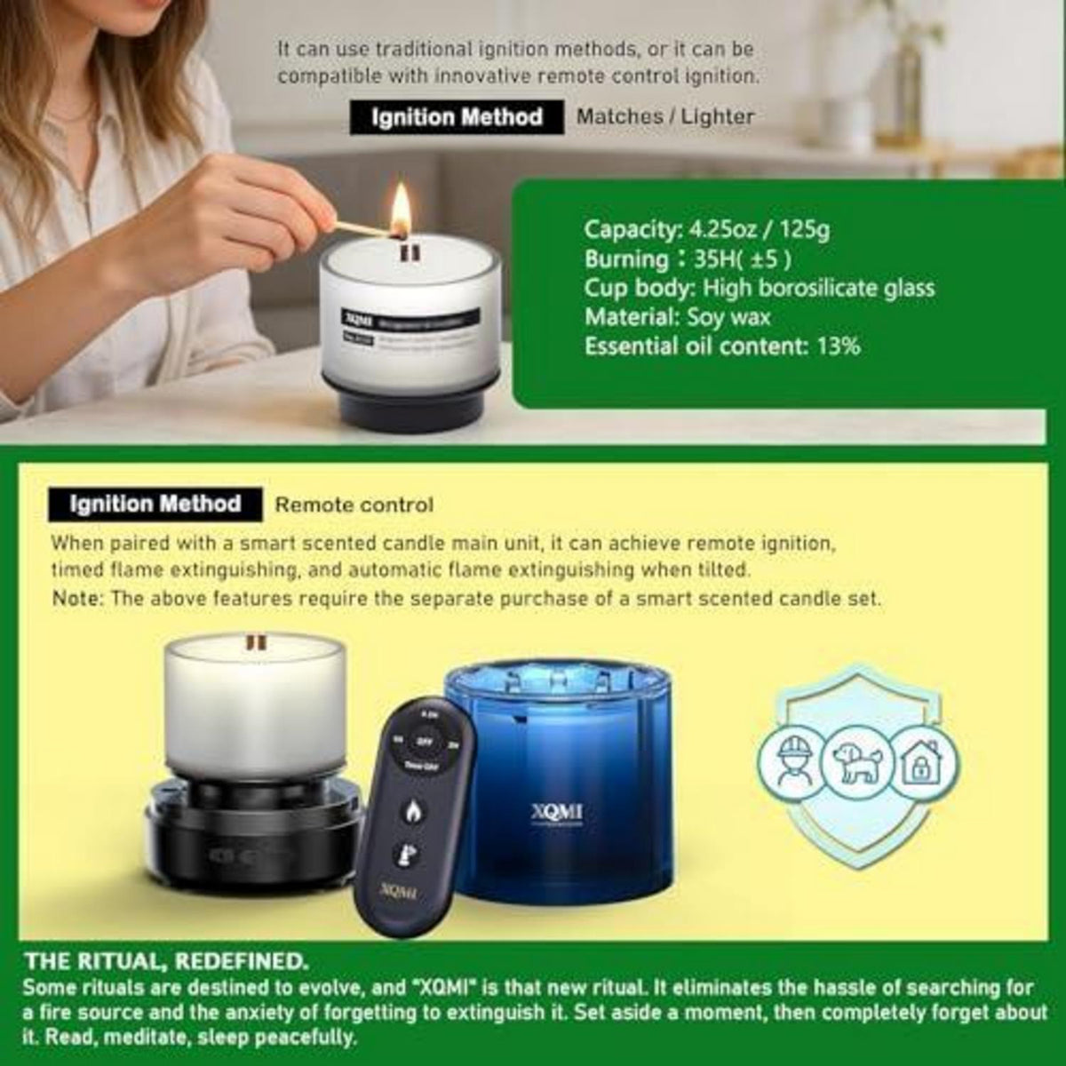 Duftkerzen Set 4er Home Sweet Home | Geschenk für Frauen
