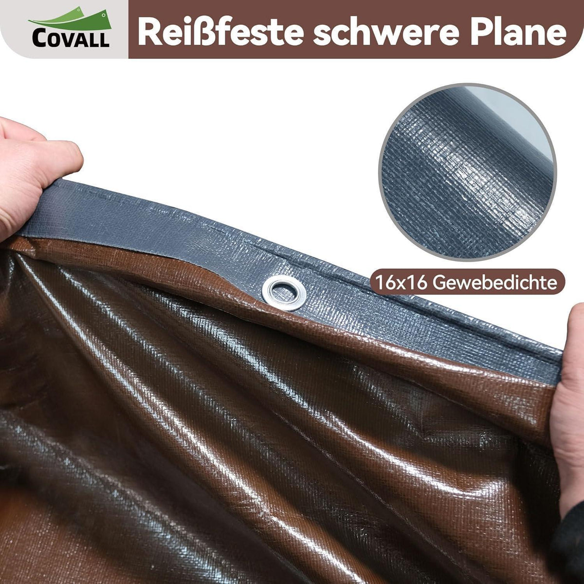 Schwere Abdeckplane 3x5m | 280g/m² | Reißfest & Wasserdicht