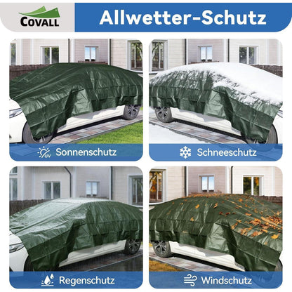 Abdeckplane Blau 6x8m – Reißfest, UV-Schutz & Rostfreie Ösen