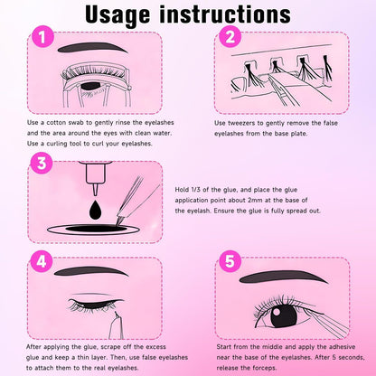 544 Wimpern Extensions Kit – DIY Lash Clusters 30D-100D