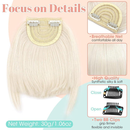 Clip-in Pony Blond – Synthetisch & Vielseitig