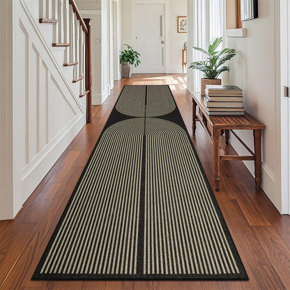 Webteppich Läufer 80x300cm Rutschfest & Waschbar – Modern für Flur & Küche