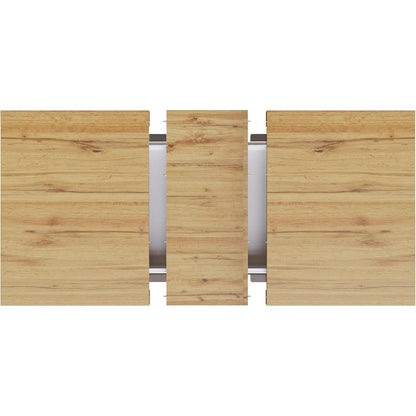 Auszugstisch Holzfurnier mit Stauraum & Sonnenrelief