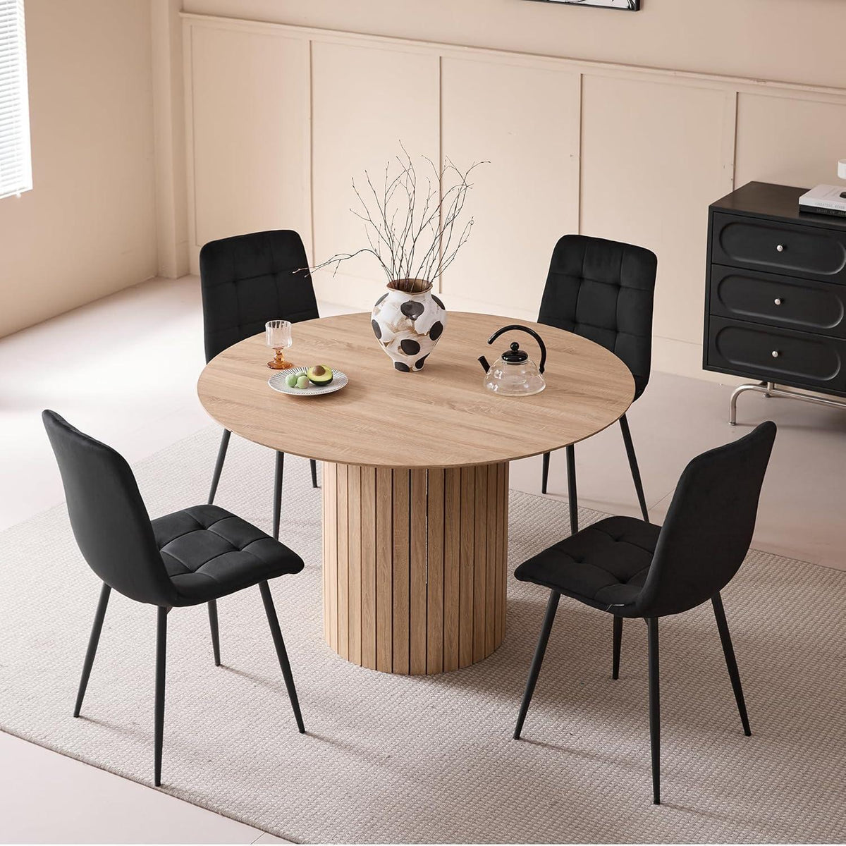 Runder Esstisch Landhausstil 120cm – Platz für 4-6 Personen