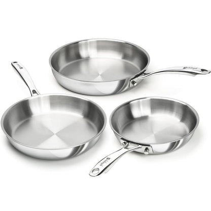 Edelstahl Bratpfannen-Set 20cm, 24cm & 28cm