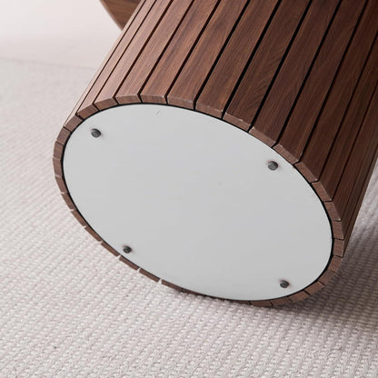 Runder Esstisch Landhausstil Dunkelbraun 120cm