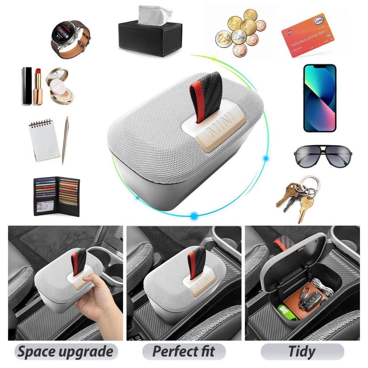 Mittelkonsole Organizer für Mini Cooper F65/F66 (2024-2027)
