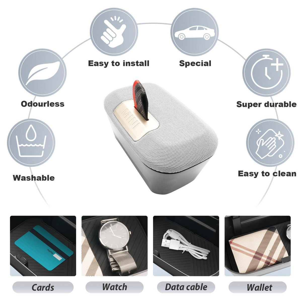 Mittelkonsole Organizer für Mini Cooper F65/F66 (2024-2027)