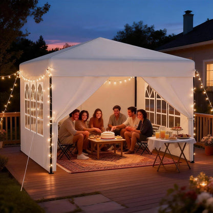 3x3m Pop Up Pavillon – Wasserdicht & Stabil für Garten & Camping