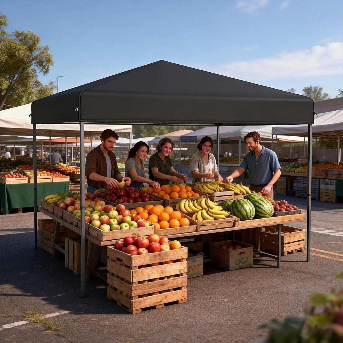 3x3m Pop Up Pavillon – Wasserdicht & Stabil für Garten & Camping