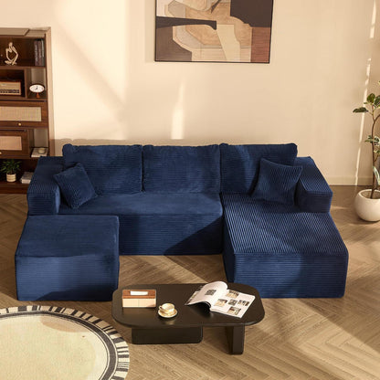 Modulares Ecksofa 272cm mit Schlaffunktion & Chaiselongue Links