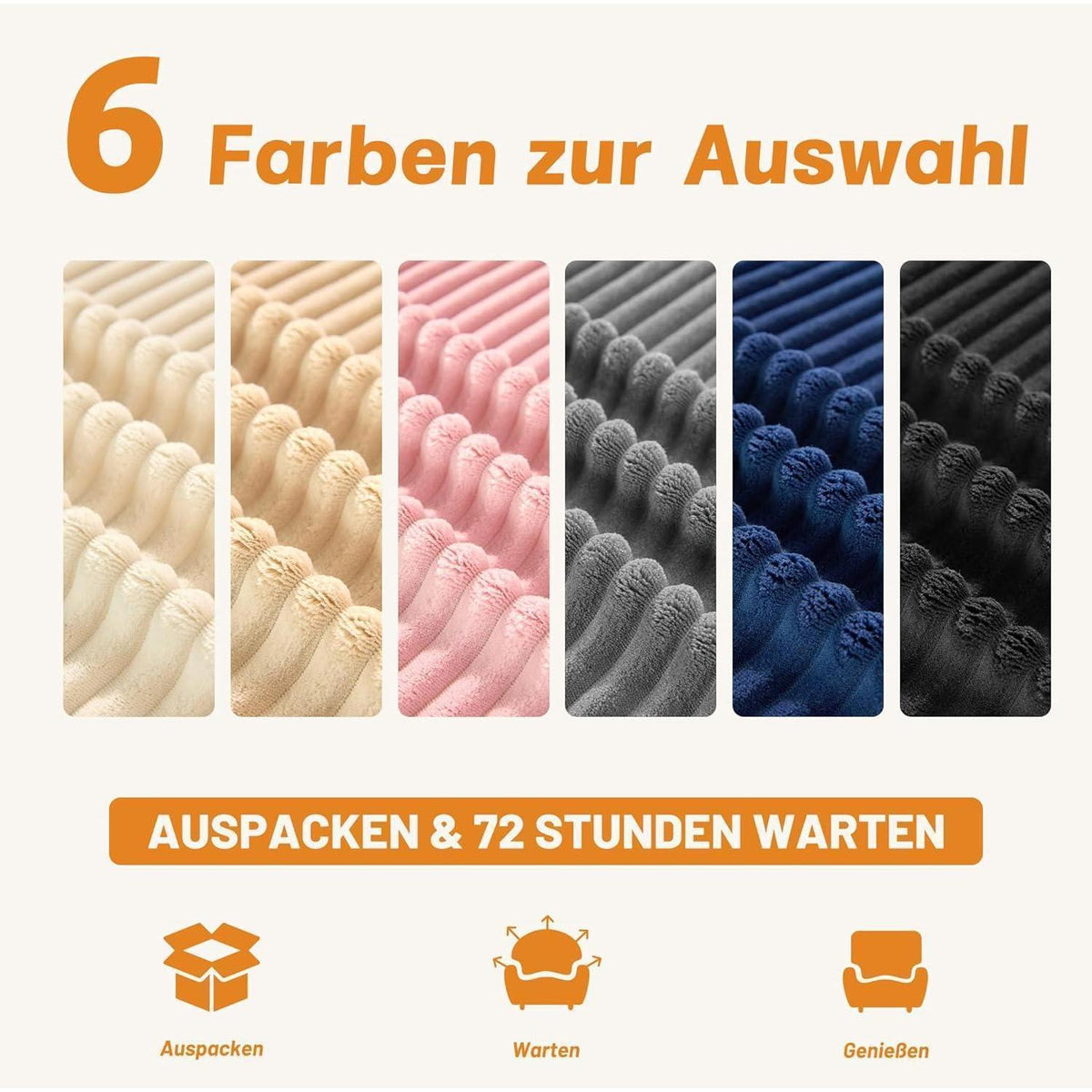 Modulares Ecksofa 272cm mit Schlaffunktion & Chaiselongue Links