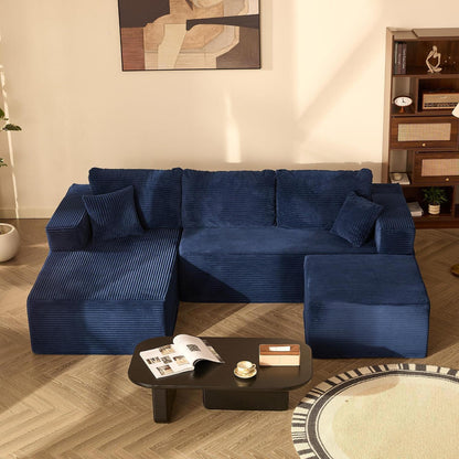 Modulares Ecksofa 272cm mit Schlaffunktion & Chaiselongue Links