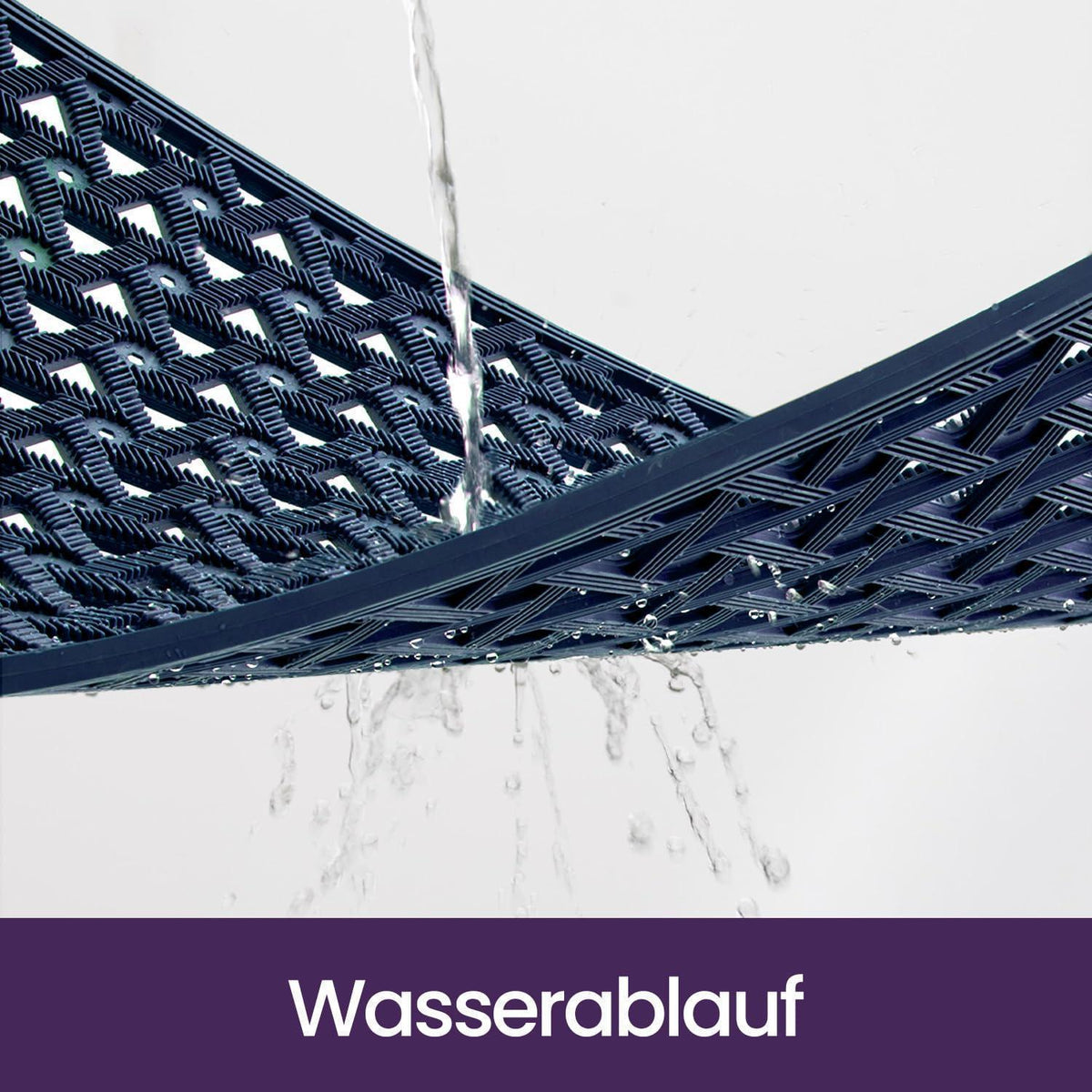 Fußmatte Outdoor 81x122 cm – Rutschfest & Wetterfest Marineblau