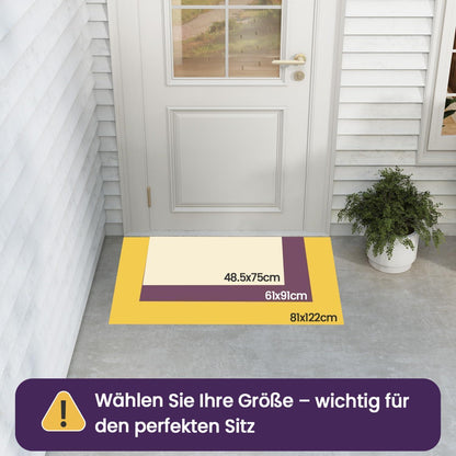 Fußmatte Outdoor Braun 81x122 cm – Rutschfest & Wasserabweisend