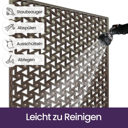 Fußmatte Outdoor Braun 81x122 cm – Rutschfest & Wasserabweisend