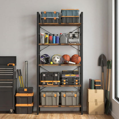 5-Ebenen Bücherregal | Standregal für Küche, Wohnzimmer & Schlafzimmer