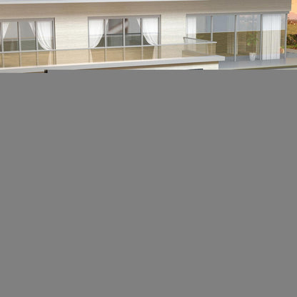 Wandmontierter Pavillon 3x4,6m – Terrassenüberdachung Grau