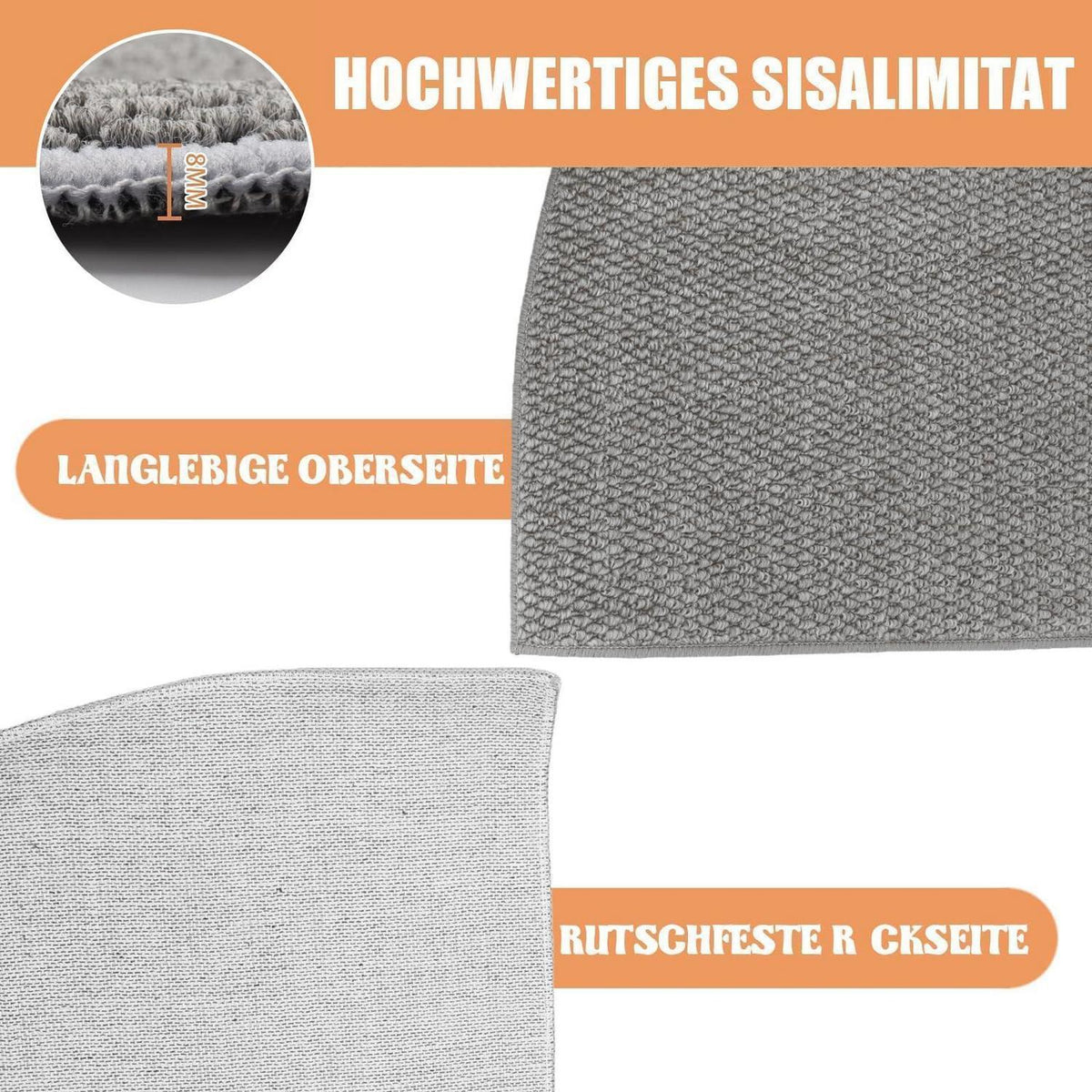 Schmutzfangmatte Grau 60x90 – Rutschfest & Waschbar