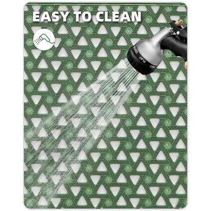 Fußmatte Grün 81x122 cm – Robust & Drainage für Draußen