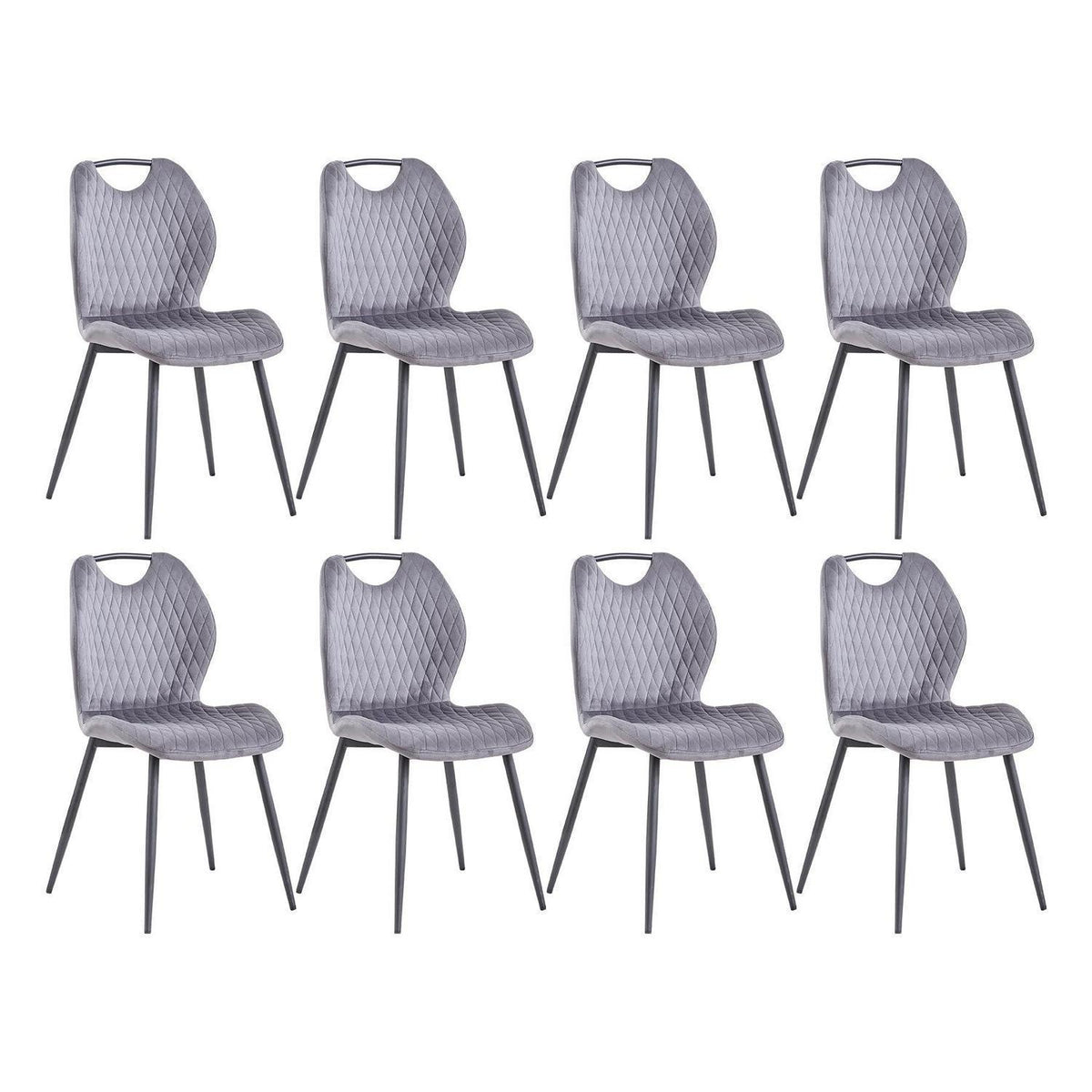 8 Esszimmerstühle Grau – Polsterstühle für Küche & Wohnzimmer