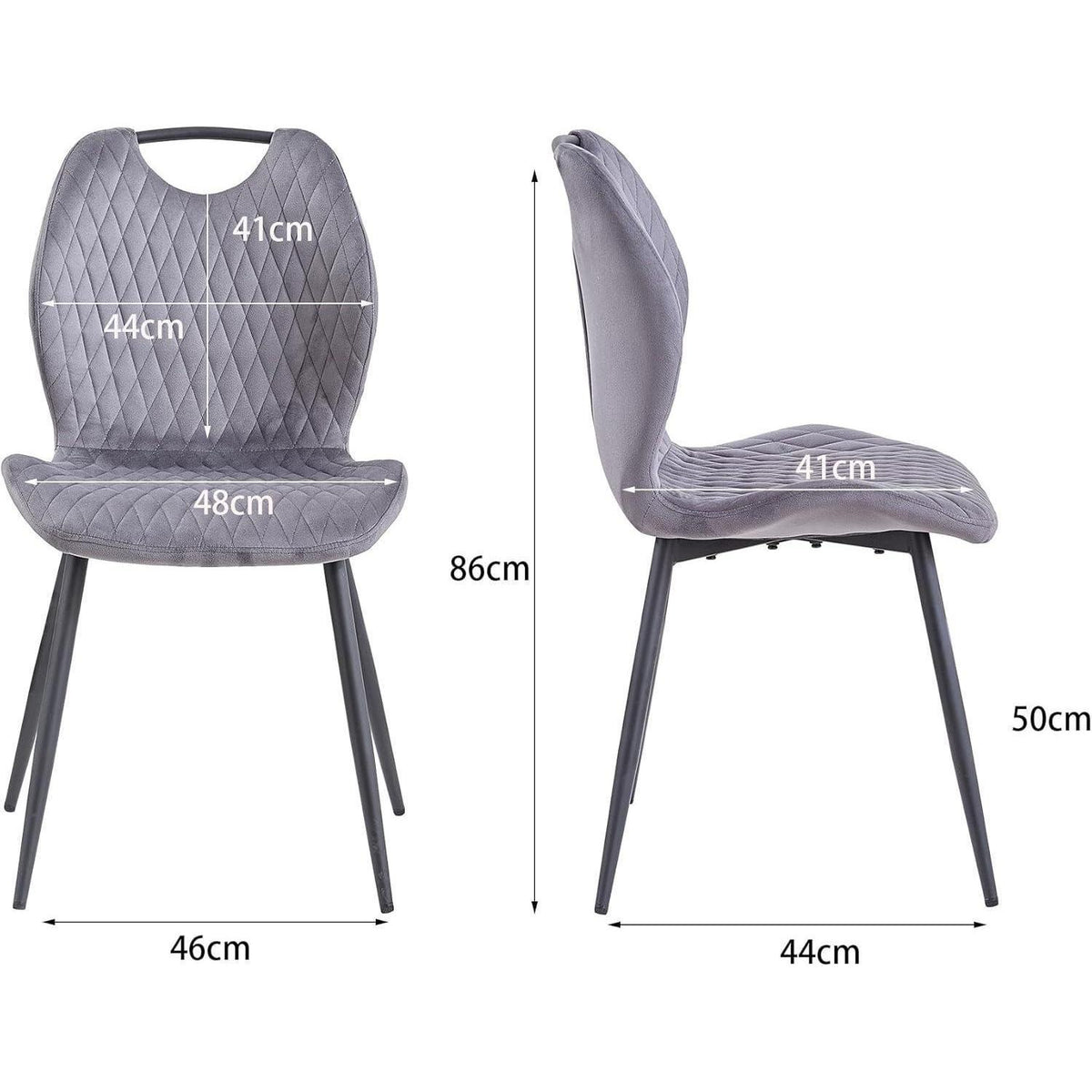 8 Esszimmerstühle Grau – Polsterstühle für Küche & Wohnzimmer