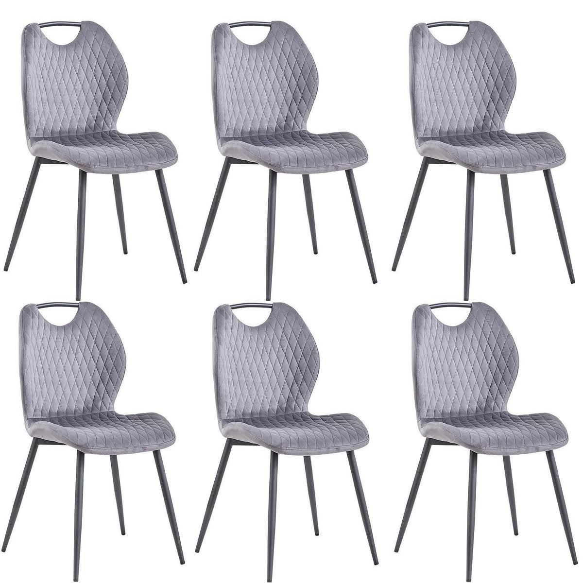 6 Esszimmerstühle Grau – Polsterstühle für Küche & Wohnzimmer