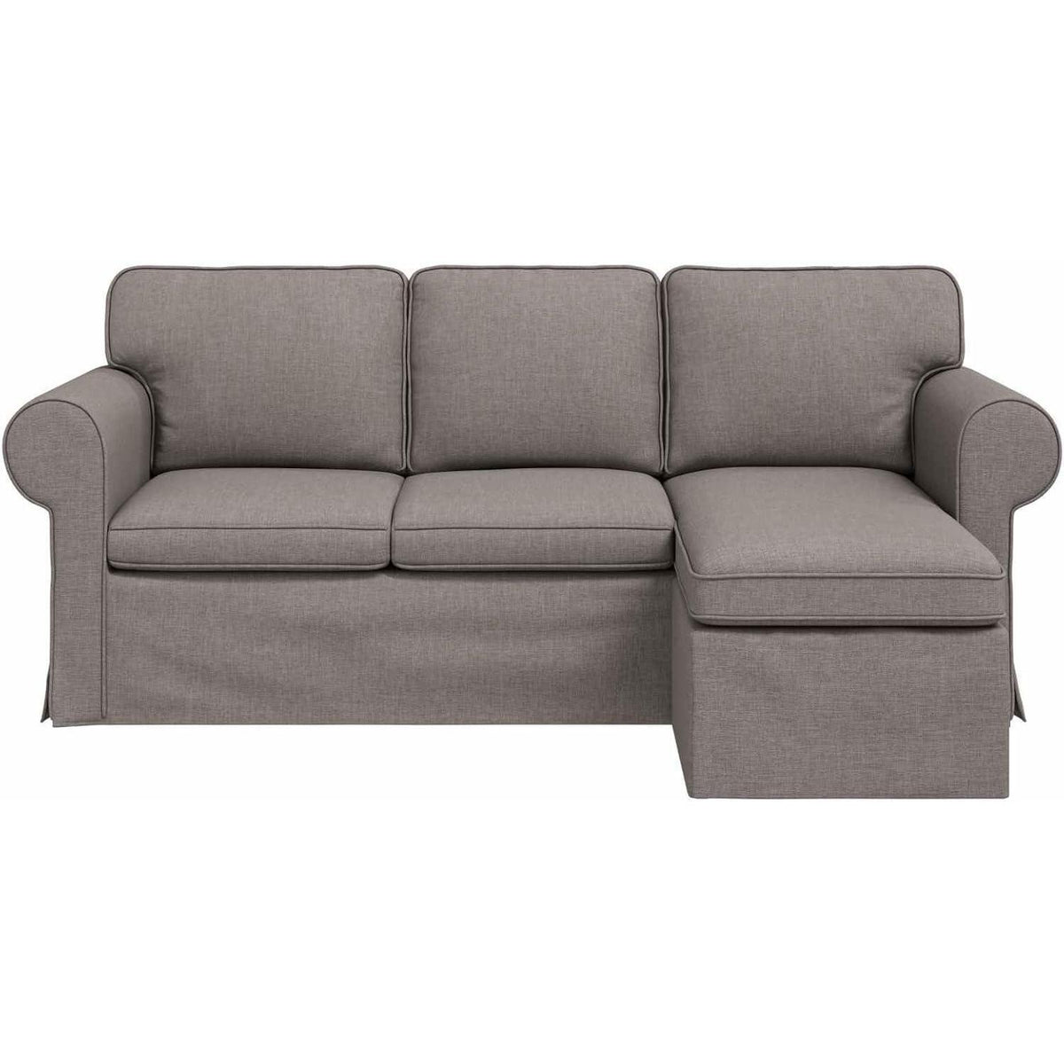 Ecksofa L-Form Wohnzimmer Taupe 160 cm – Modern & Komfortabel